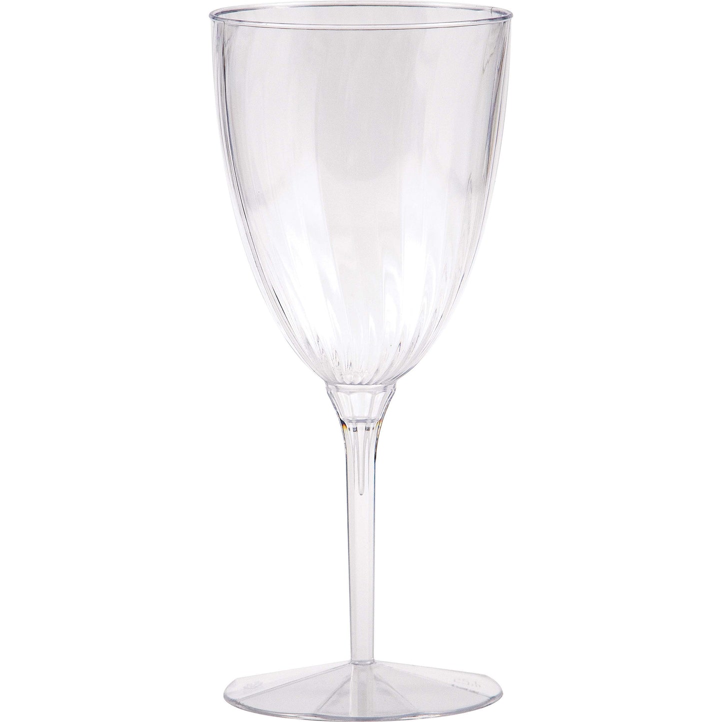 Clear 8 oz Plastic Wine Glasses 96 ct