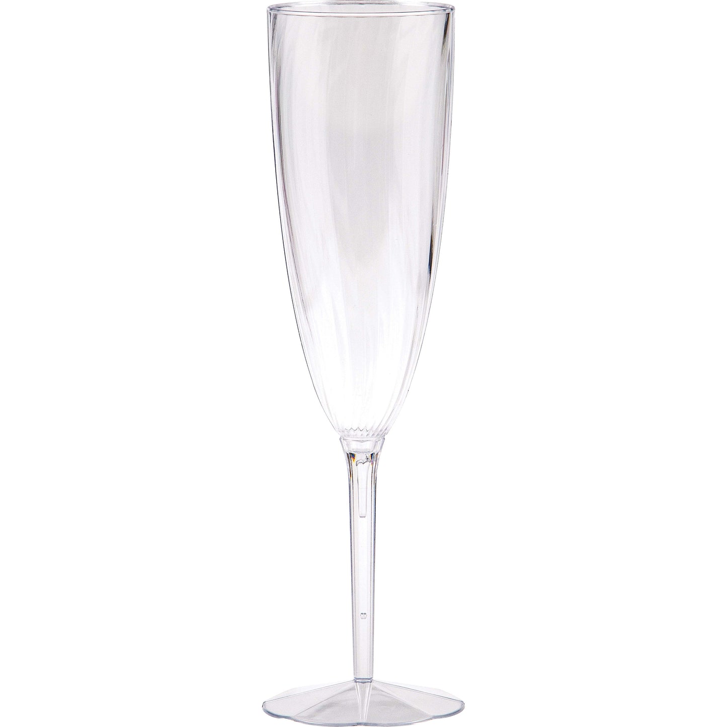 Clear 6 oz Plastic Champagne Glasses 96 ct