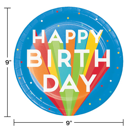 Happy Birthday Bash Dinner Plates 96 ct