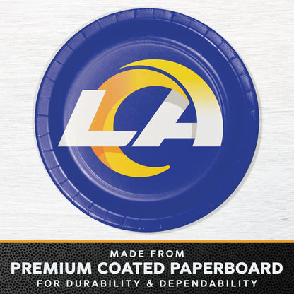 Los Angeles Rams Dinner Plates 96 ct