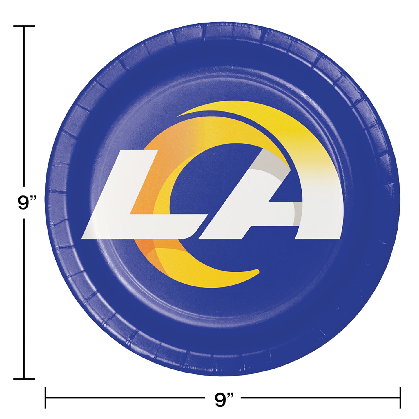 Los Angeles Rams Dinner Plates 96 ct