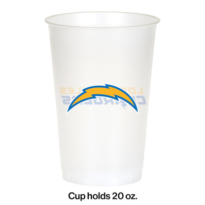 Los Angeles Chargers 20 oz Plastic Cups 96 ct