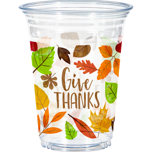 Give Thanks Plastic Cups 96 ct