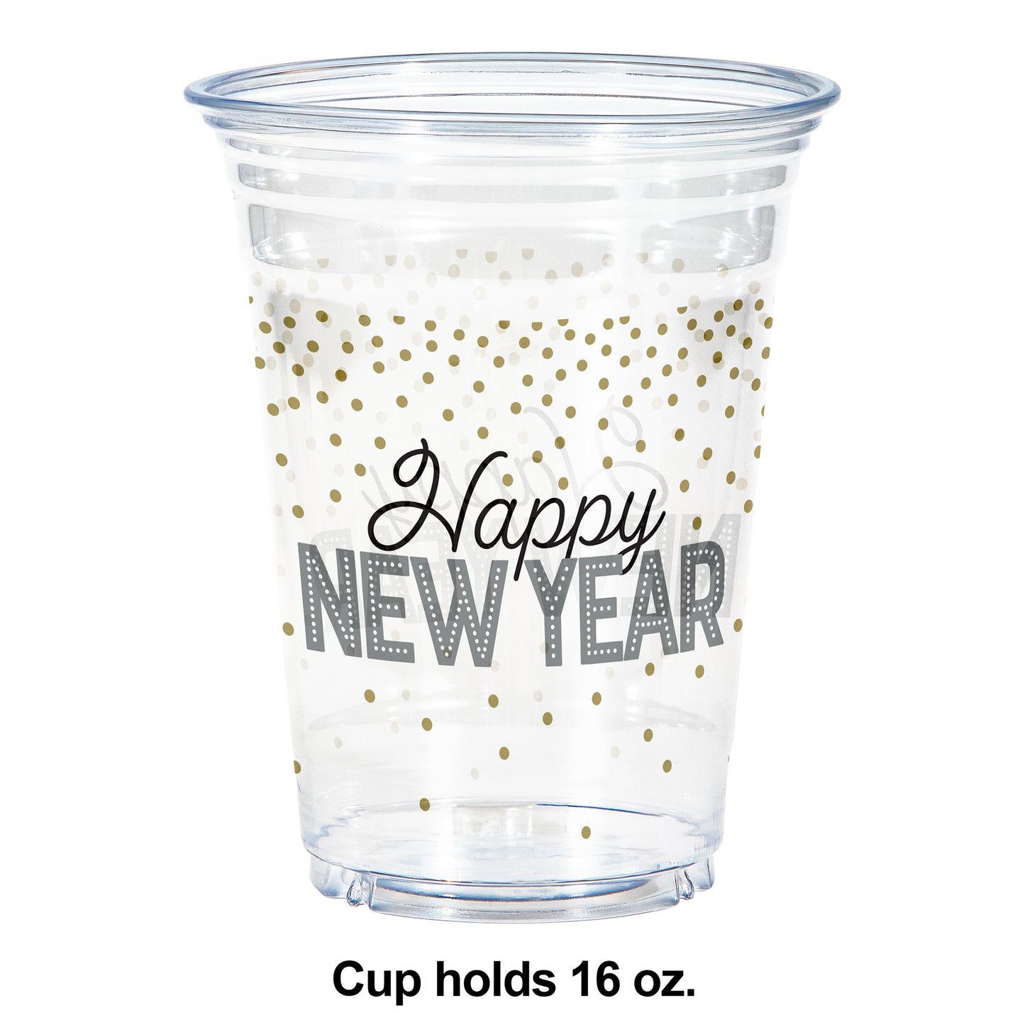 Happy New Year Plastic Cups 96 ct