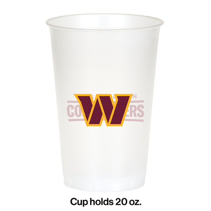 Washington Commanders Plastic Cups 96 ct
