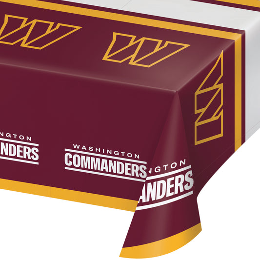 Washington Commanders Plastic Tablecloths 12 ct