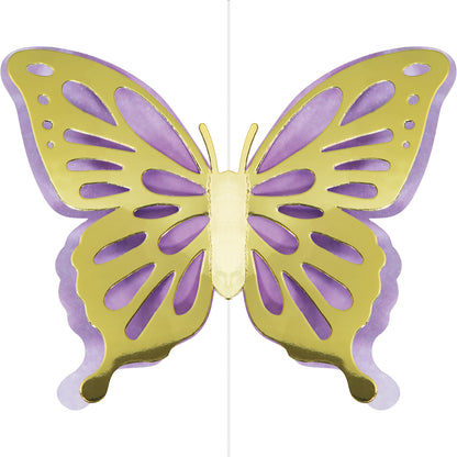 Golden Butterfly Hanging Cutouts 36 ct