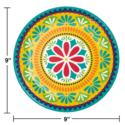 Fiesta Pottery Paper Plates 96 ct