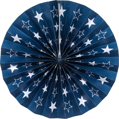 Patriotic Paper Fans 36 ct