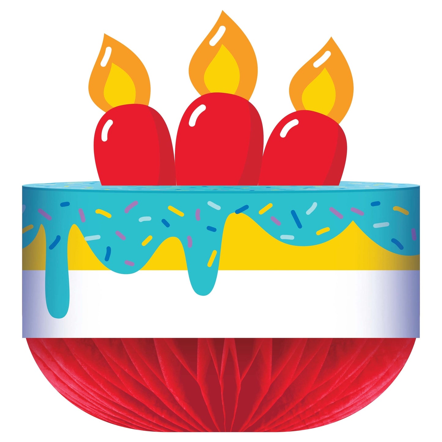 Bubbly Birthday Honeycomb Centerpiece 12 ct