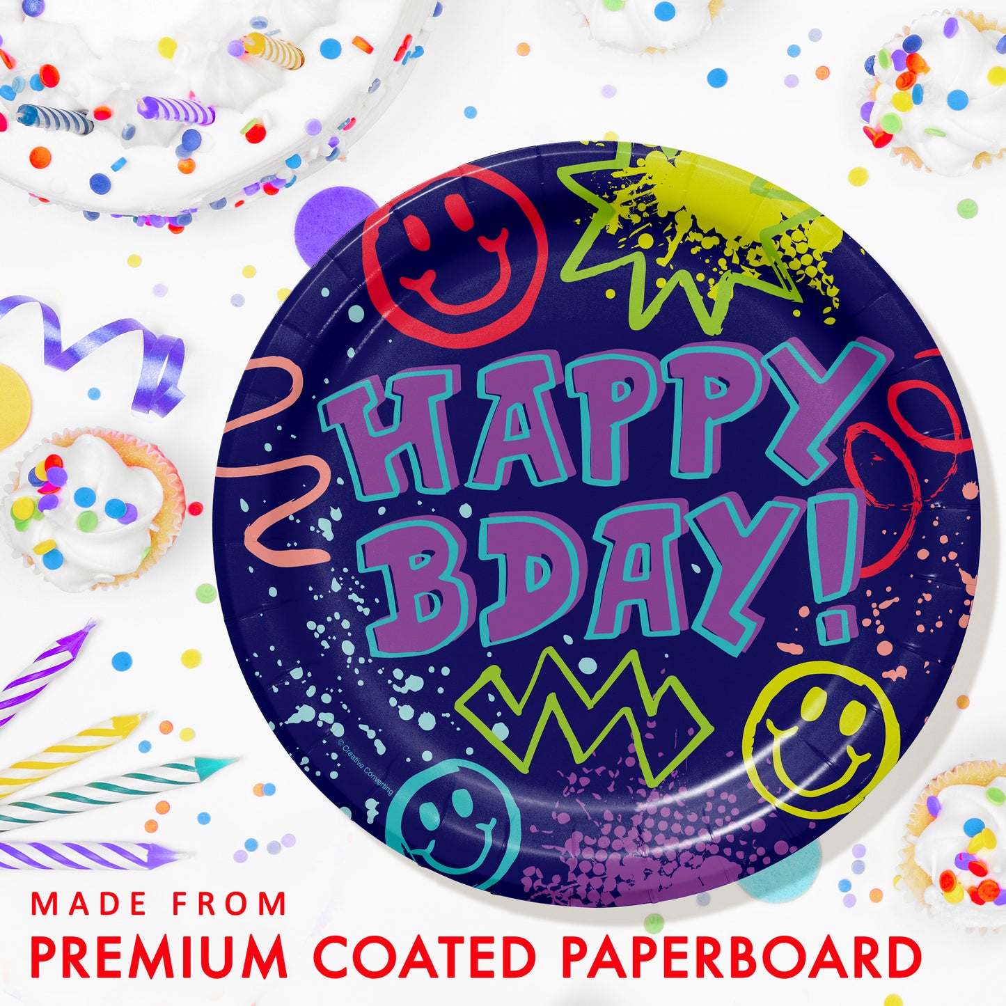Graffiti Party Dinner Paper Plates 96 ct Feature Image