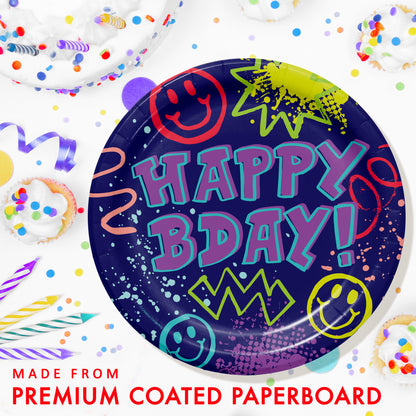 Graffiti Party Dinner Paper Plates 96 ct Feature Image
