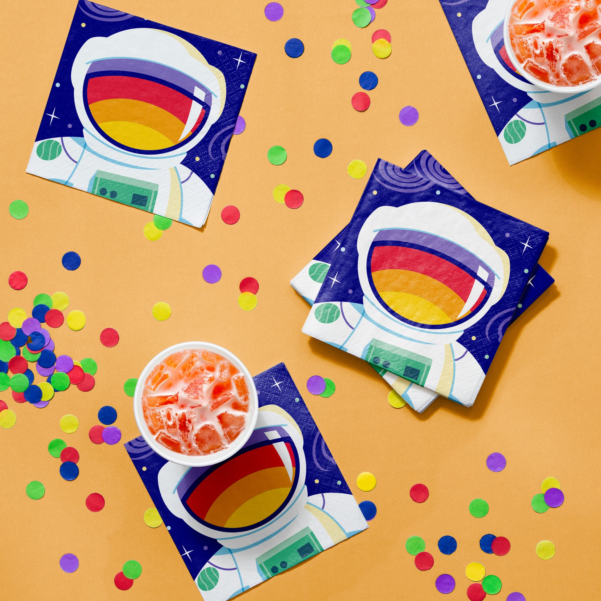 Space Adventures Beverage Napkins 192 ct Lifestyle Image