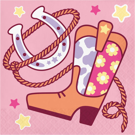 Boots and Bows Luncheon Napkins 192 ct