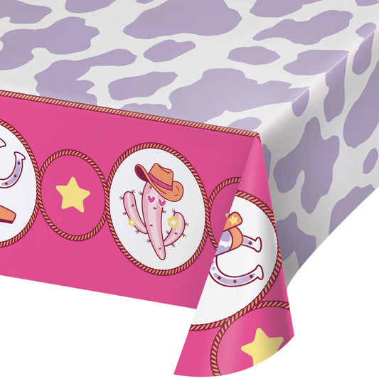 Boots and Bows Paper Tablecloth 6 ct