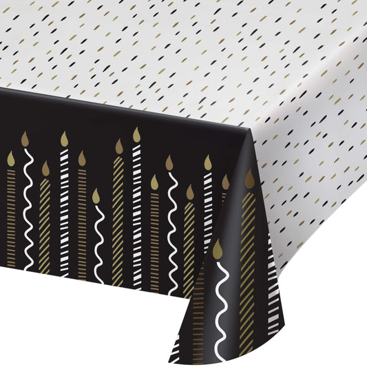 Golden Wishes Paper Tablecloth 6 ct