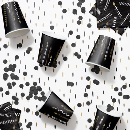 Golden Wishes Hot or Cold Paper Cups 96 ct Lifestyle Image