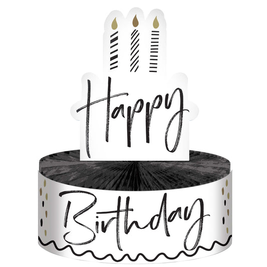 Golden Wishes Happy Birthday Centerpiece 12 ct