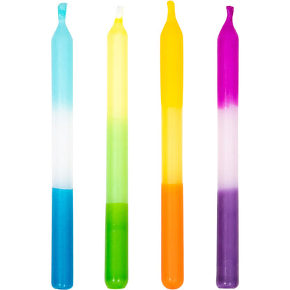 Ombre Striped Birthday Candles 240 ct
