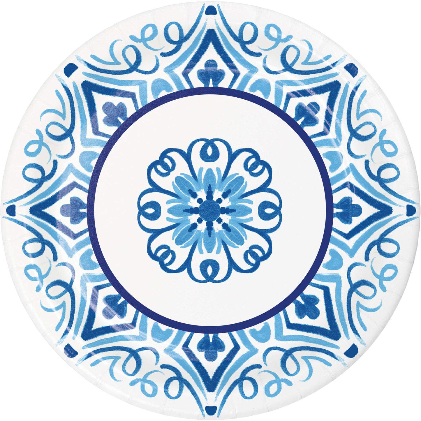 Blue Willow Dinner Paper Plates 96 ct