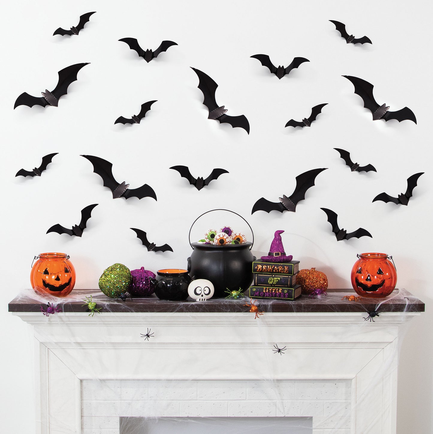 Halloween Bats Wall Decorations 600 ct