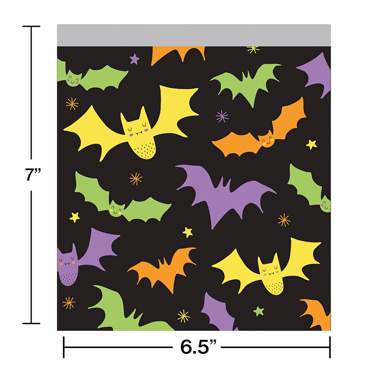 Halloween Bats Sandwich Bags 120 ct
