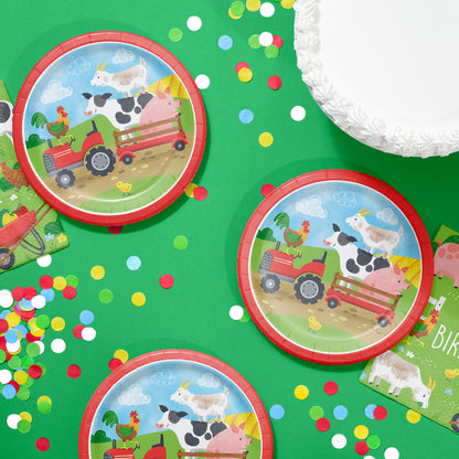 Farm Animals Dessert Plates 96 ct