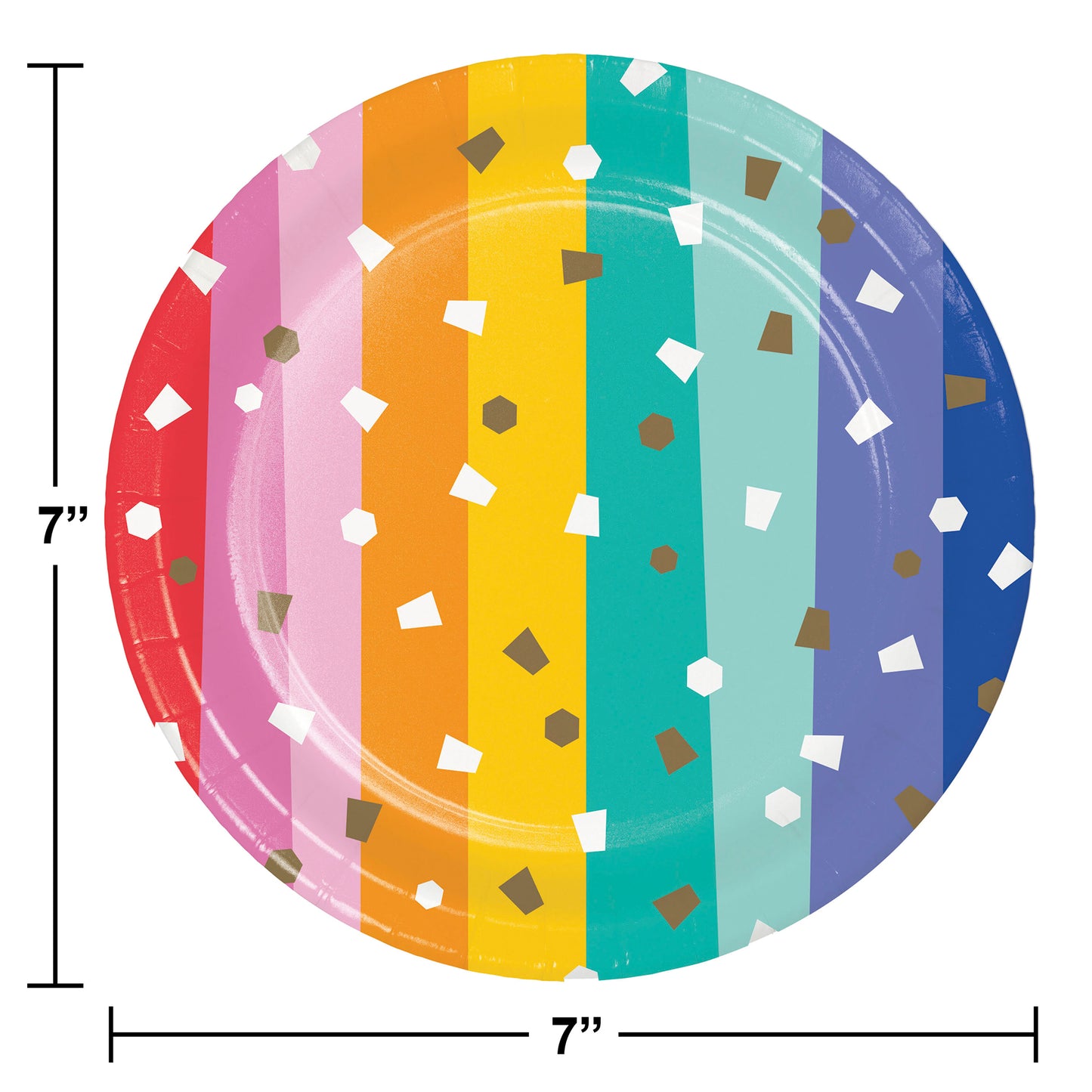 Birthday Confetti Dessert Plates 96 ct