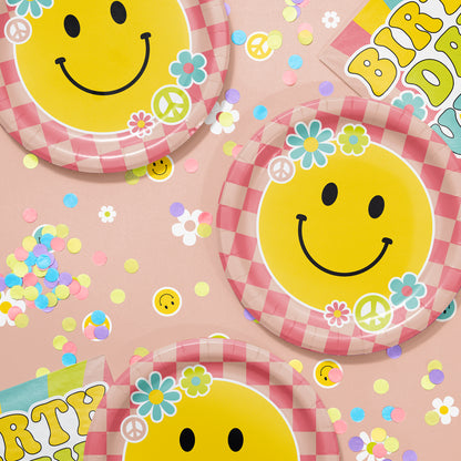 Flower Power Paper Plates 96 ct
