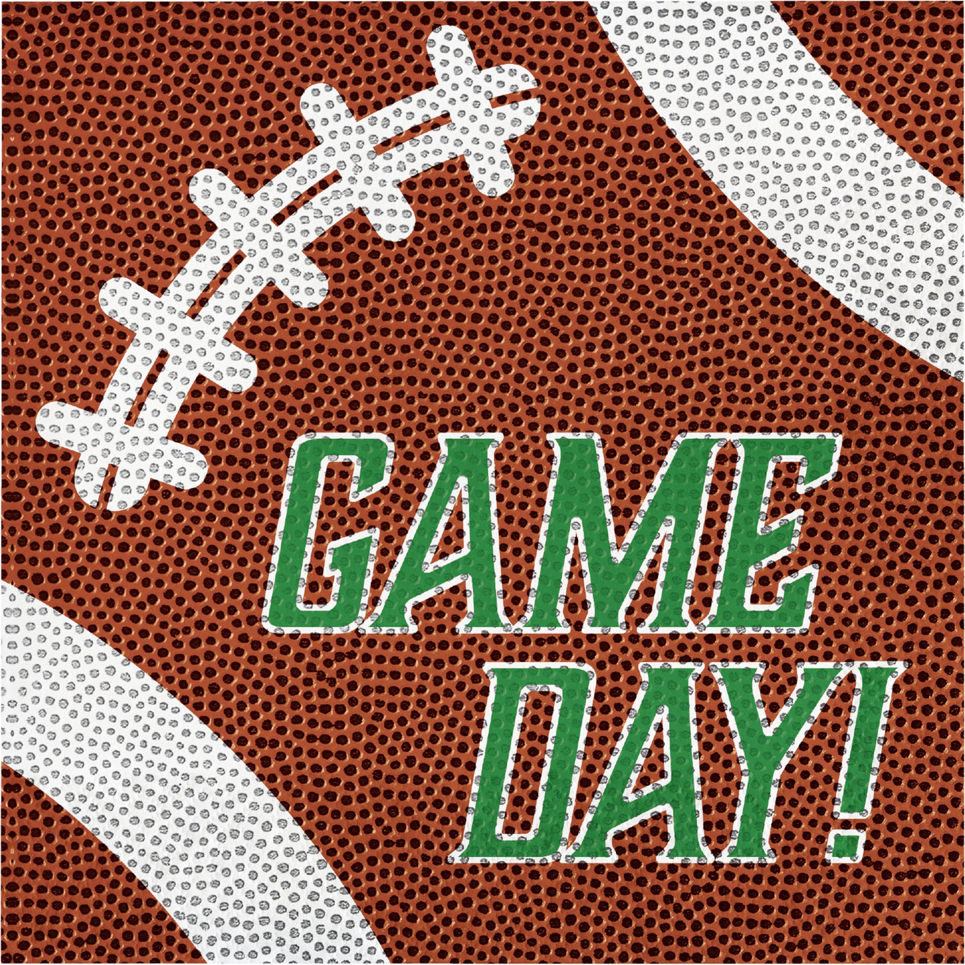 Tailgate Time Game Day Football Luncheon Napkins 192 ct Foodtball napkin with green "Game Day!" text