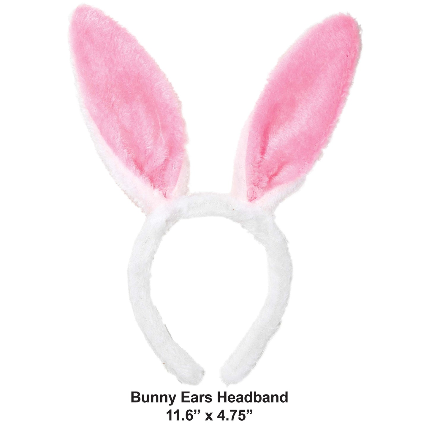 Easter Bunny Ears Fabric Headbands 12 ct dimension image
