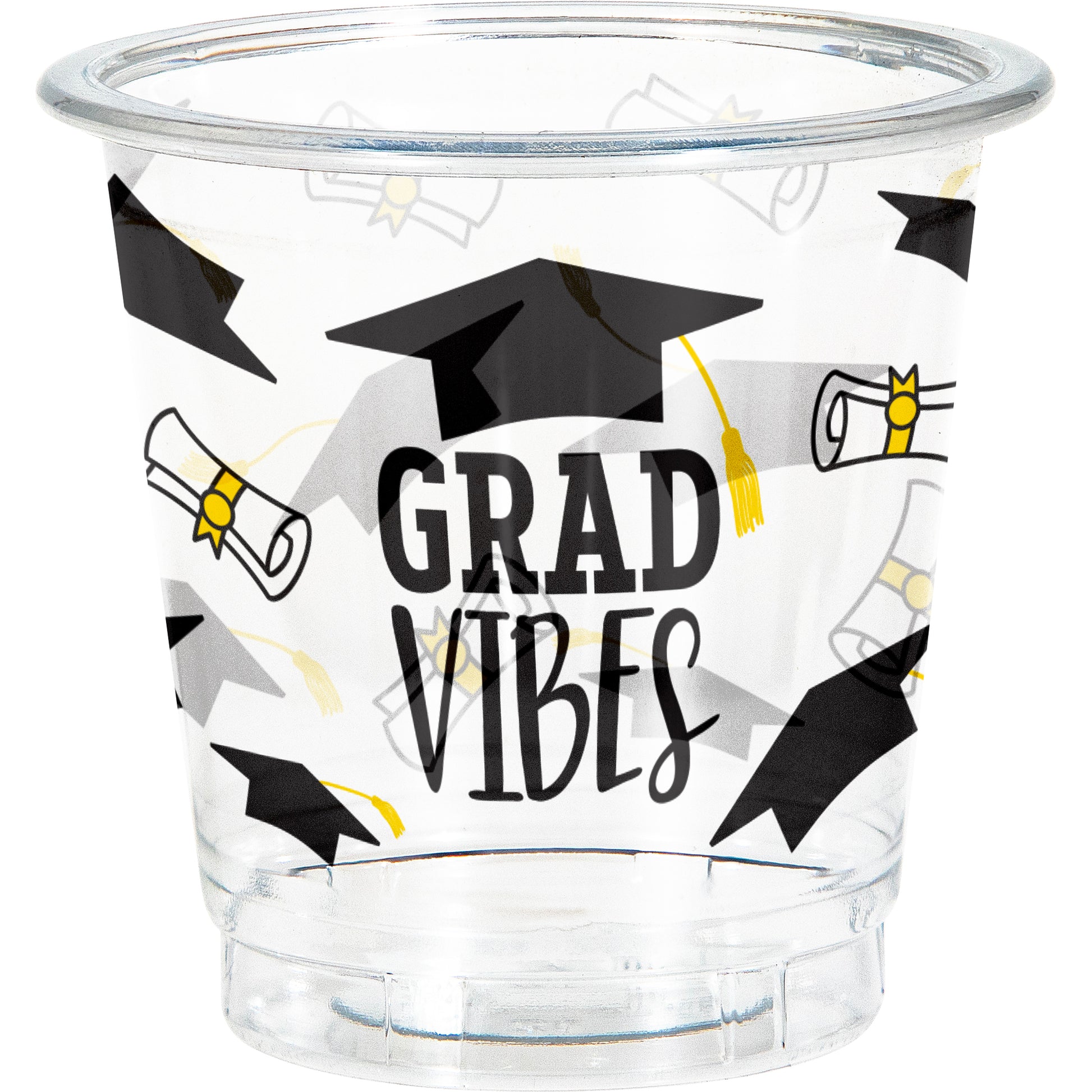 Grad Vibes Plastic 2 oz Shot Glasses 96 ct