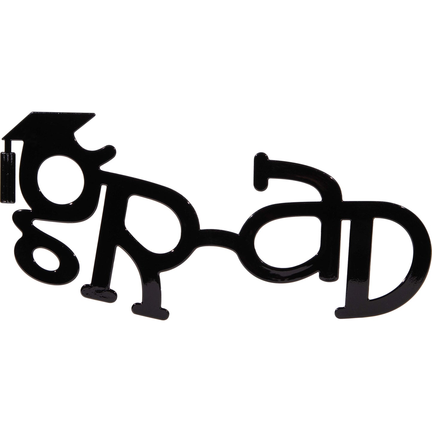 "Grad" Glasses for Graduation Party 12 ct