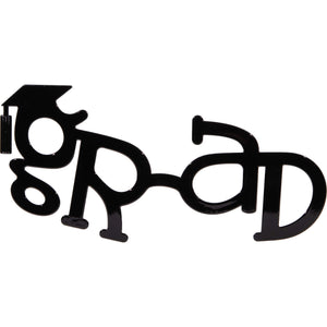 "Grad" Glasses for Graduation Party 12 ct