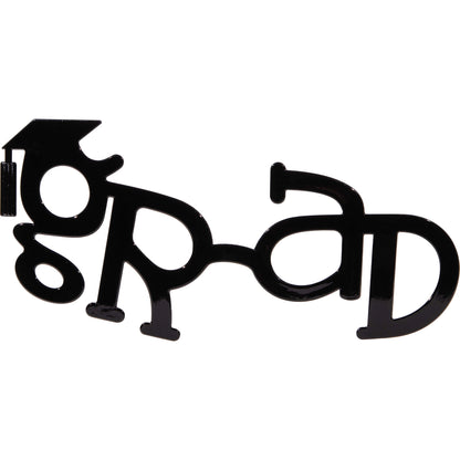 "Grad" Glasses for Graduation Party 12 ct