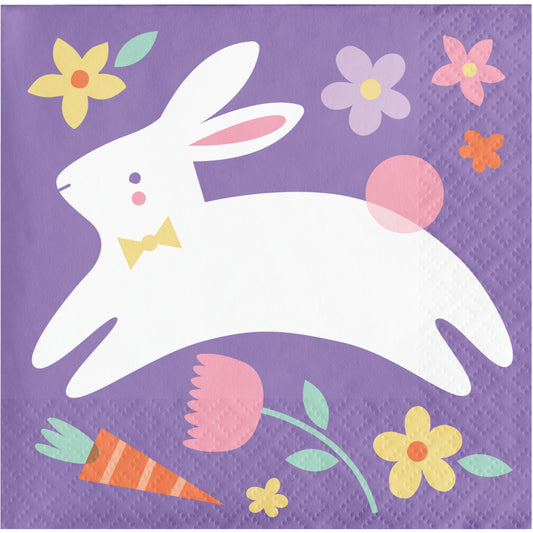 Modern Easter Bunny Beverage Napkins 192 ct