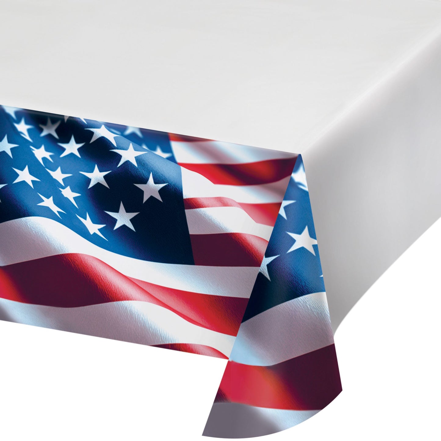 Freedom Flag Paper Tablecloth 12 ct