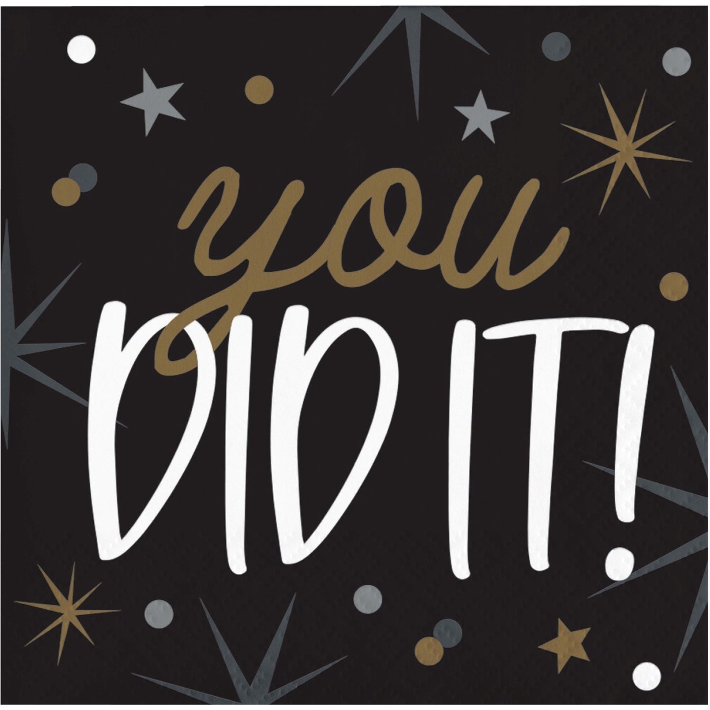 Glowing Grad Beverage Napkins 192 ct