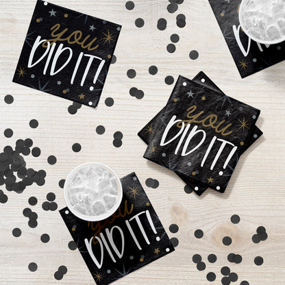 Glowing Grad Beverage Napkins 192 ct Lifestyle Image