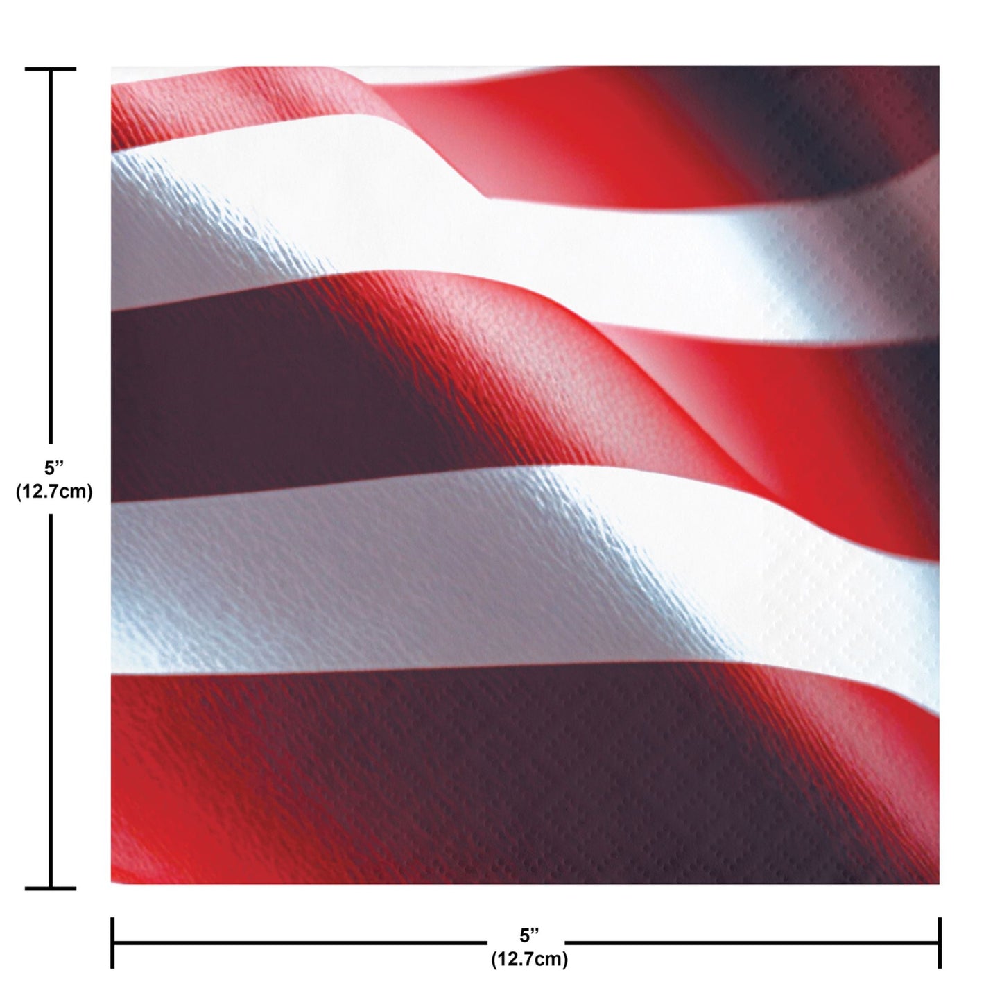 Freedom Flag Beverage Napkins 192 ct Dimension Image