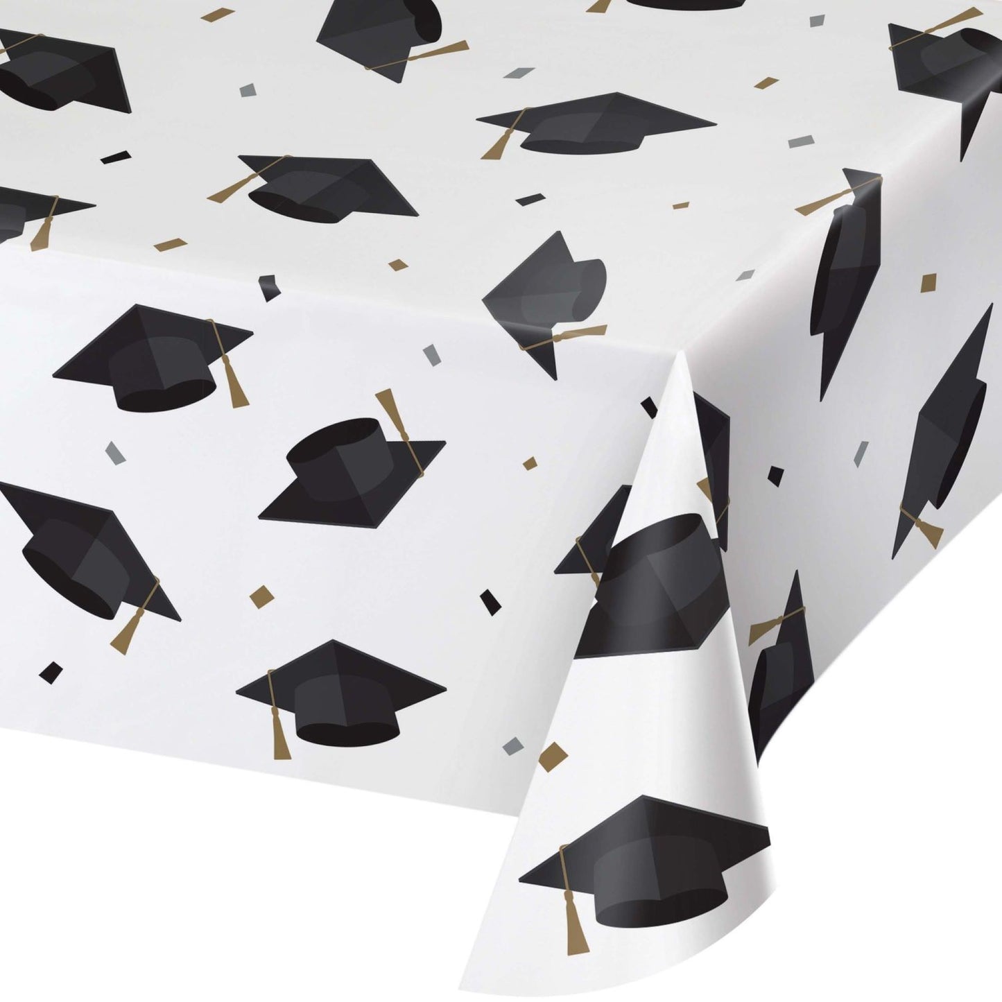 Graduation Cap Paper Tablecloths 12 ct