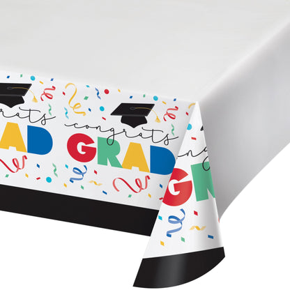 Cap Toss Graduation Paper Tablecloths 12 ct