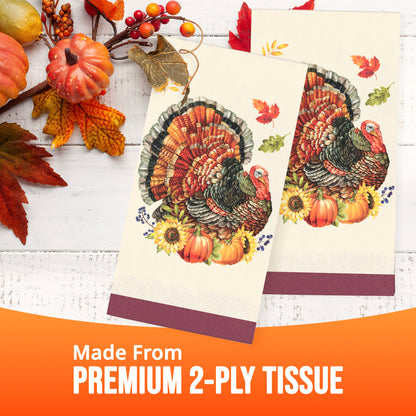 Bountiful Bird Thanksgiving Dinner Napkins 192 ct