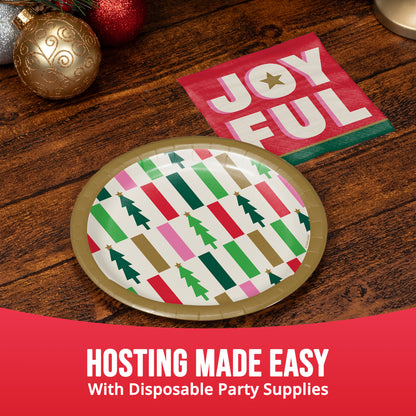 Holiday Hues Joyful Beverage Paper Napkins 192 ct