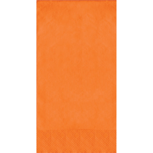 Orange napkins on a white background