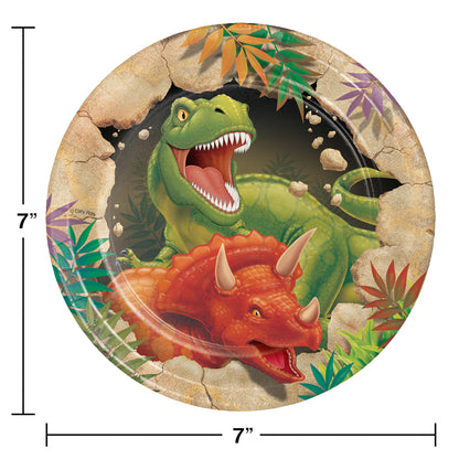 Dino Blast Dessert Plates 96 ct