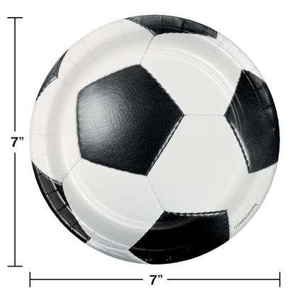 Soccer Dessert Plates 96 ct