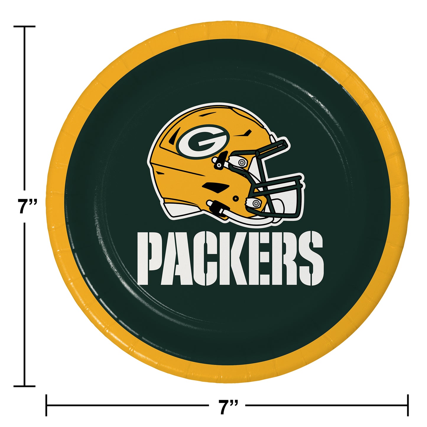 Green Bay Packers Dessert Plates 96 ct