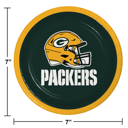 Green Bay Packers Dessert Plates 96 ct