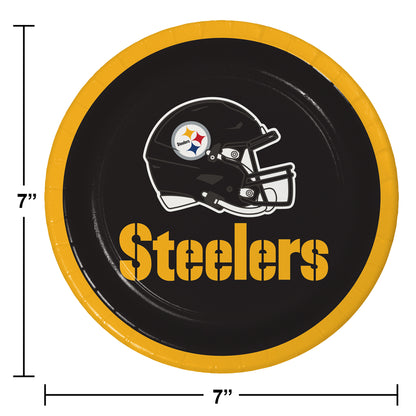 Pittsburgh Steelers Dessert Plates 96 ct